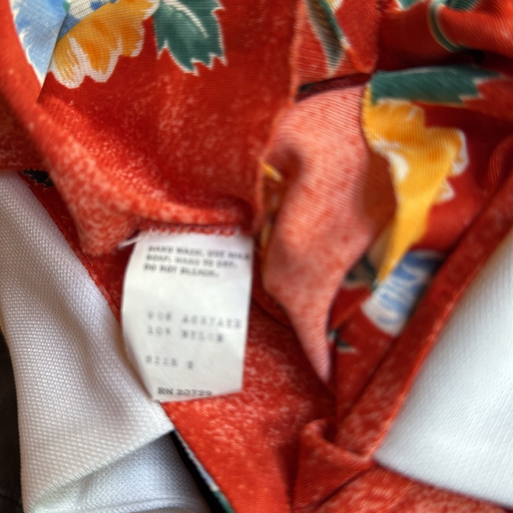 1960s/70s E’n C Jr. Floral,‎ Poly, Button Closure Mini - Picture 5 of 6